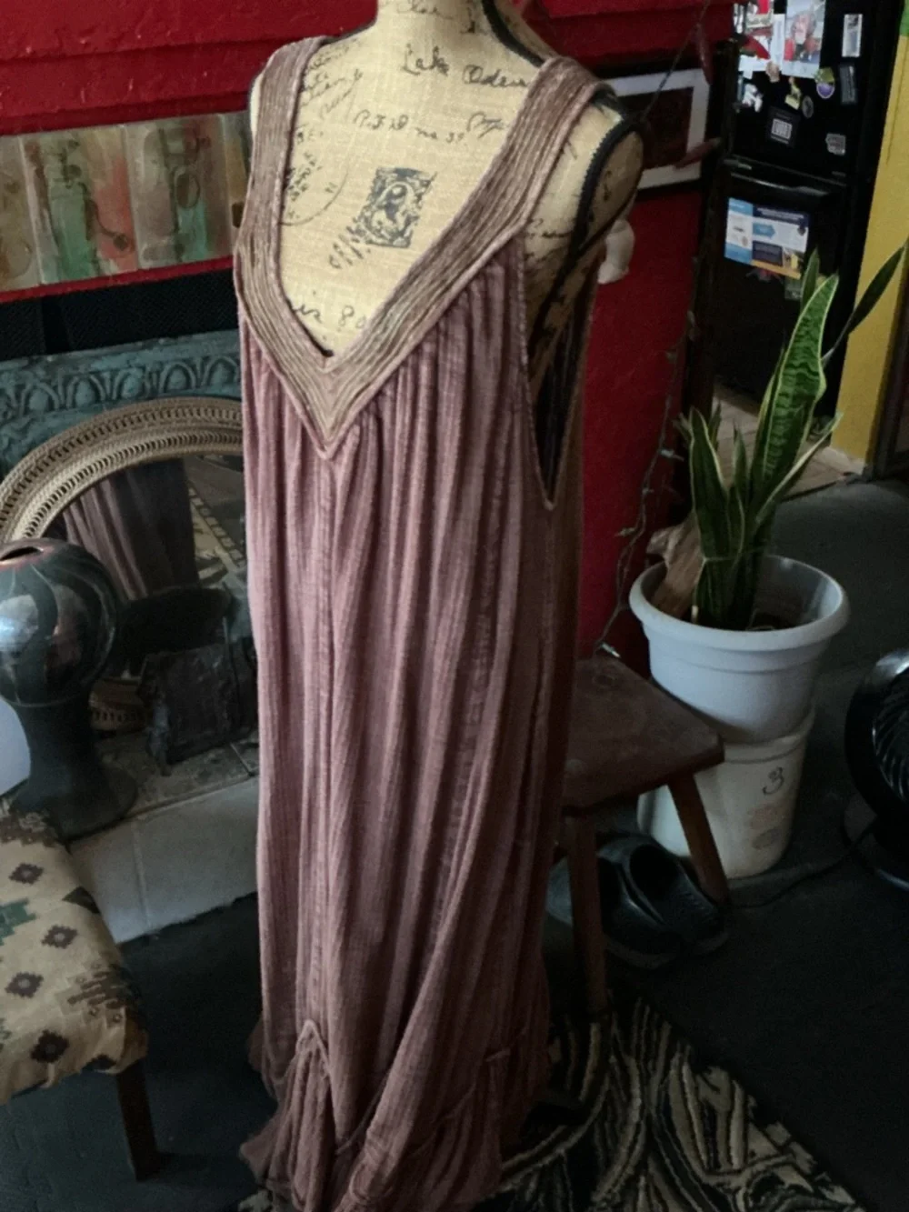 Free People Maxi Dress in Brown - Picture 7 of 9